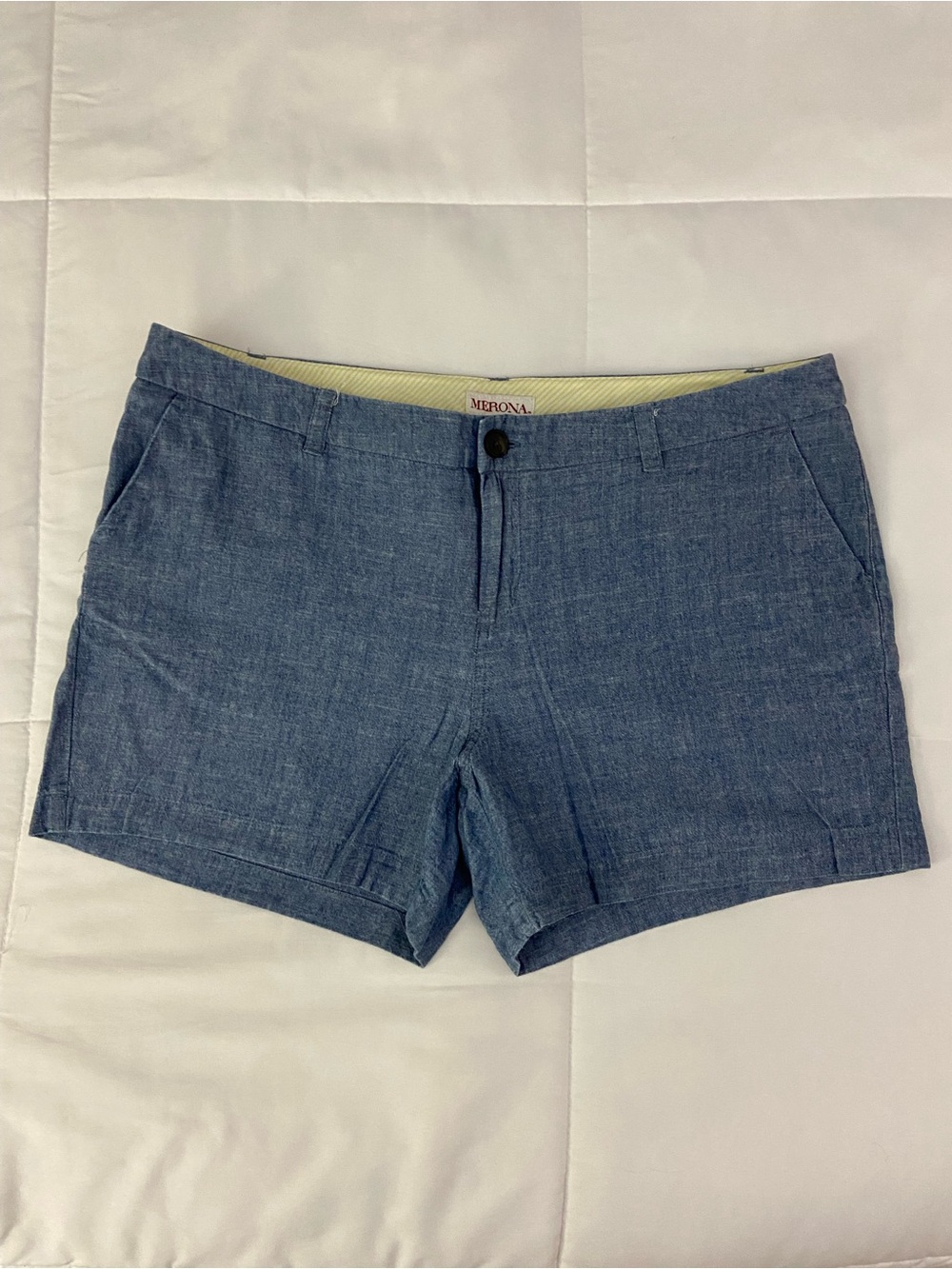 Merona Light Blue Chambray Denim Shorts